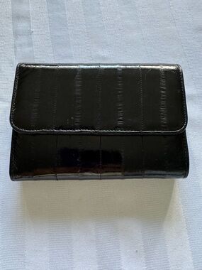 Black Eel skin Clutch Wallet